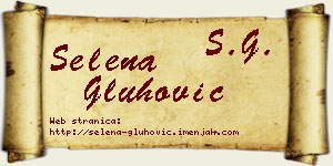 Selena Gluhović vizit kartica